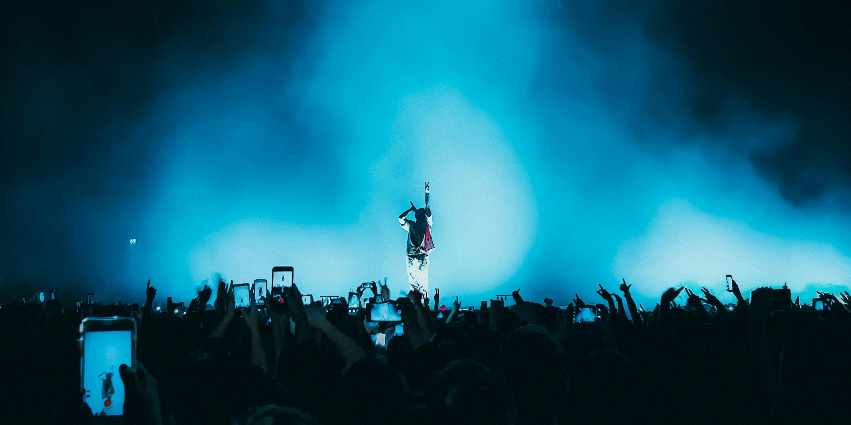 singer on the stage